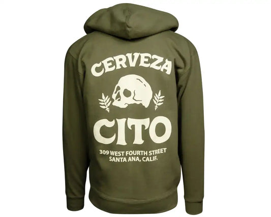 Cerveza OG Zip Up Hoodie - Green